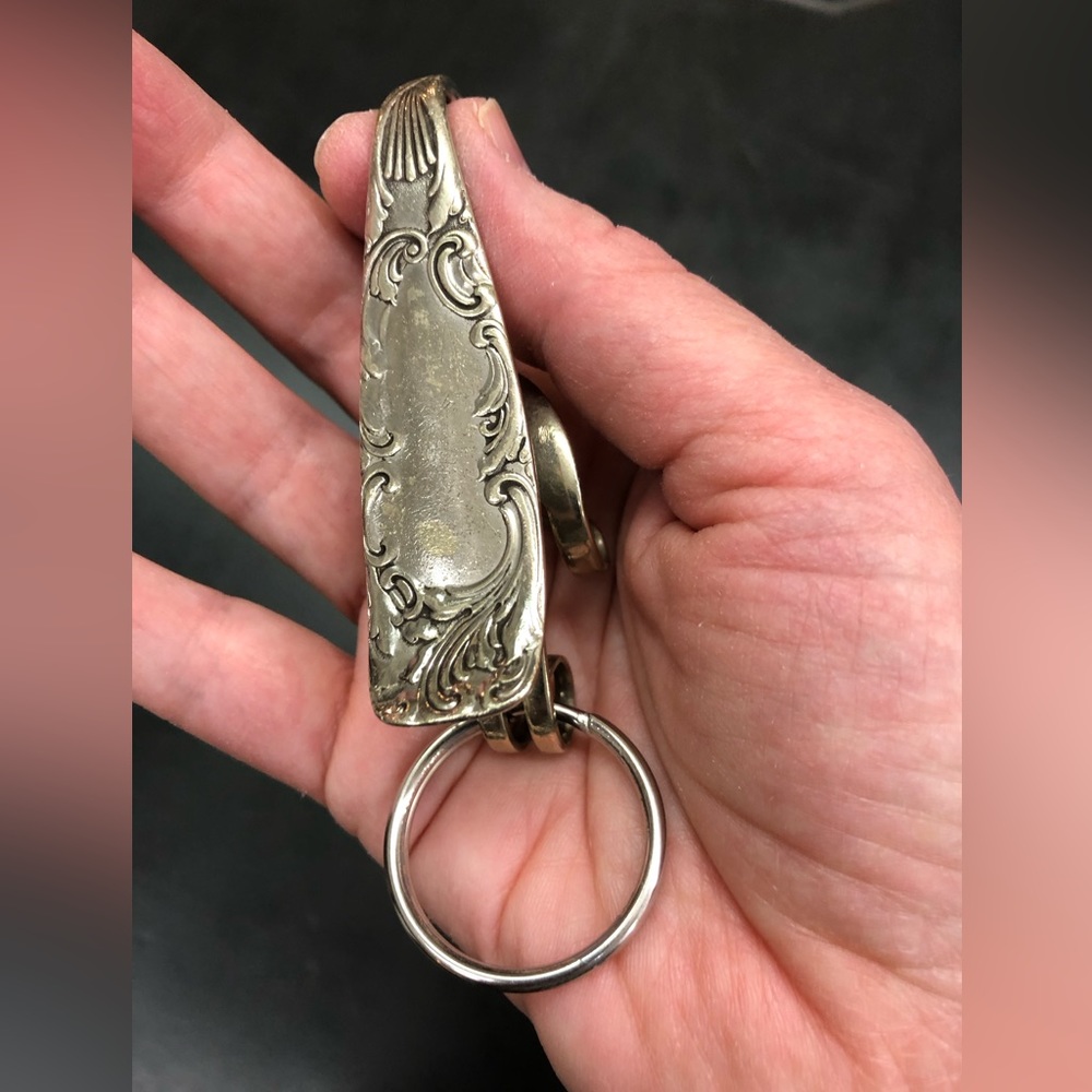 Upcycled key ring made from a vintage fork!